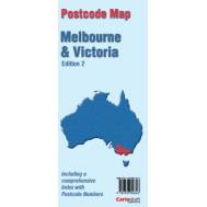 Victoria & Melbourne Postcode Map (Folded)